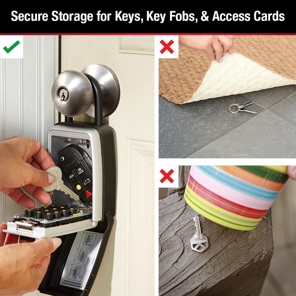 5422D 7.9 cu in. Set Your Own Combination Portable Push Button Lock Box - Super Arbor