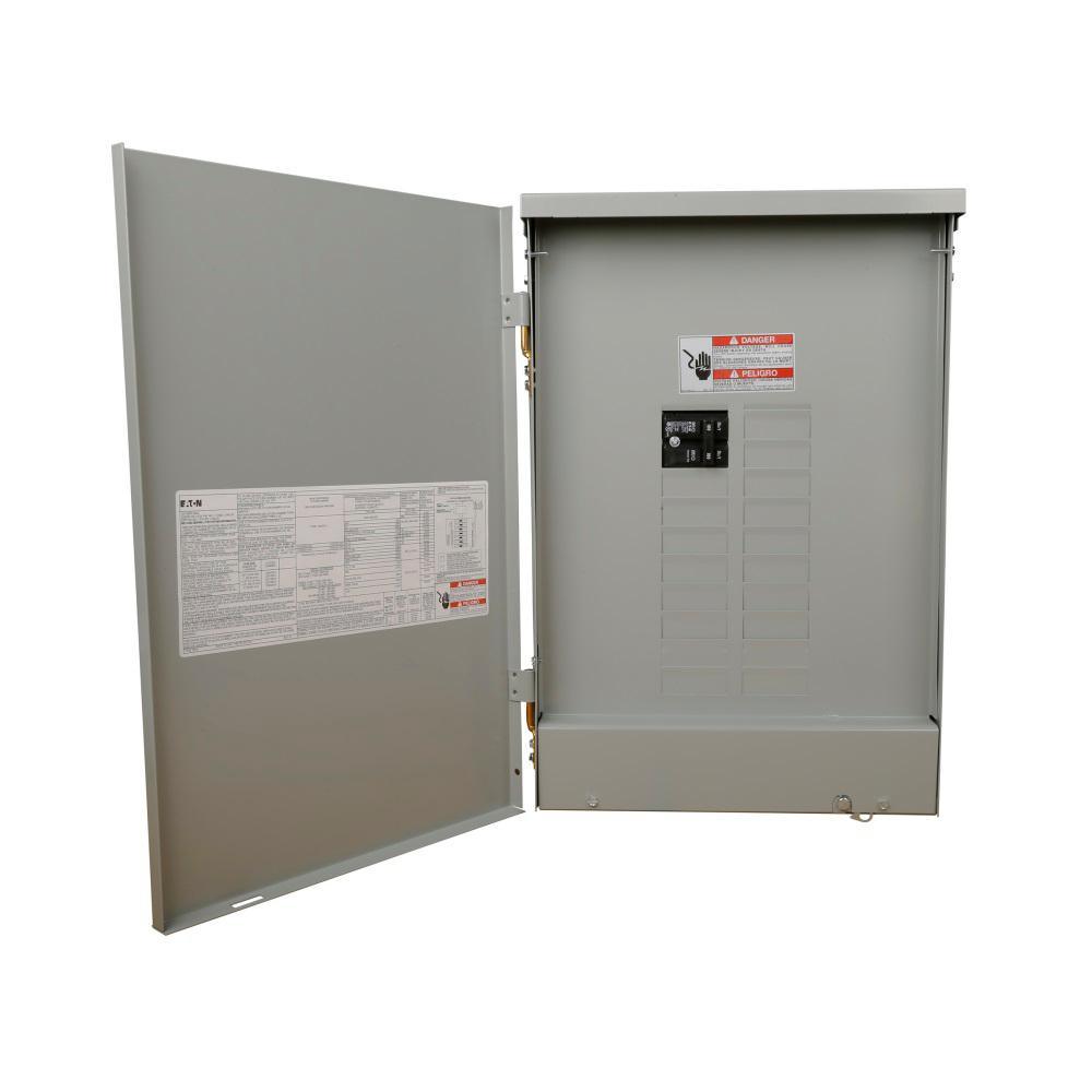 BR 100 Amp 16-Space 24-Circuit Outdoor Main Breaker with NEMA 3R Cover - Super Arbor