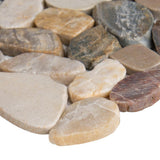 MSI Mix River Rock 12 in. x 12 in. x 10 mm Tumbled Marble Mesh-Mounted Mosaic Tile (10 sq. ft. / case)