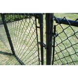 Everbilt 2-3/8 in. Chain Link Fence Black Walk-Through Gate Hardware Set