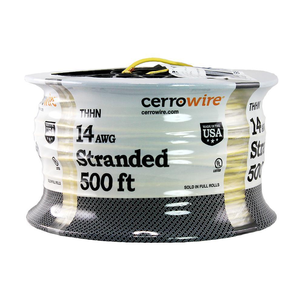 500 ft. 14/19 Black Stranded THHN Cable - Super Arbor