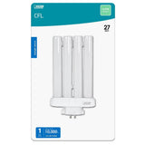 27-Watt Linear CFLNI PL Fluorescent Quad Tube 4-Pin Plug-in GX10Q-4 Base Compact CFL Light Bulb, Daylight 6500K (1-Bulb) - Super Arbor