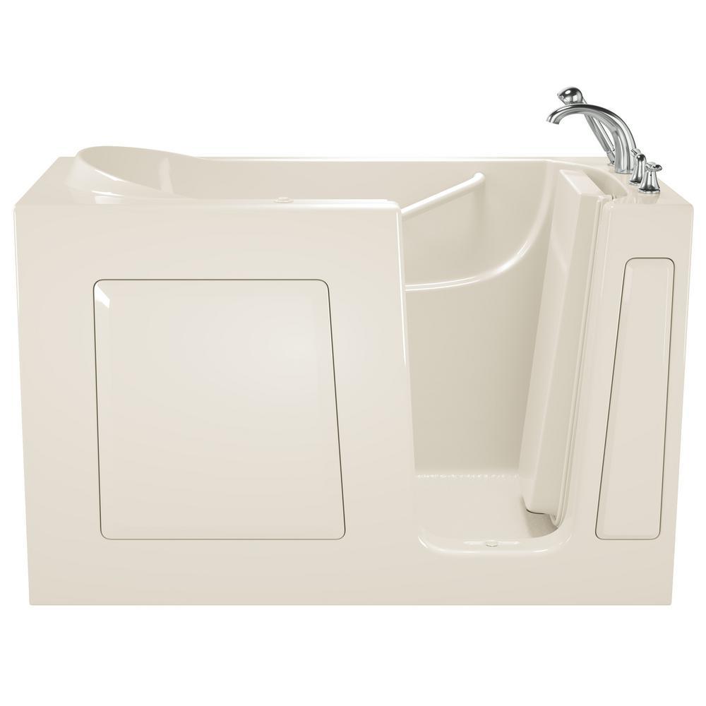 Value Series 60 in. Walk-In Whirlpool Bathtub in Biscuit - Super Arbor