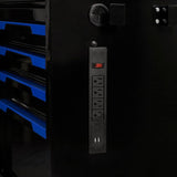Kobalt 46.1-in L x 37.2-in H 9-Drawers Rolling Black Wood Work Bench
