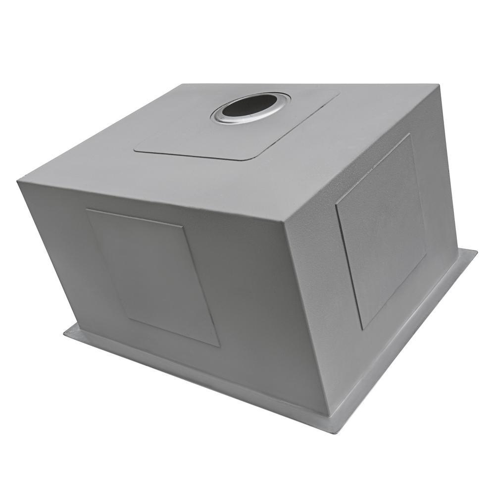 21 in. x 18 in. x 12 in. 16-Gauge Stainless Steel Undermount Deep-Laundry Utility Sink - Super Arbor