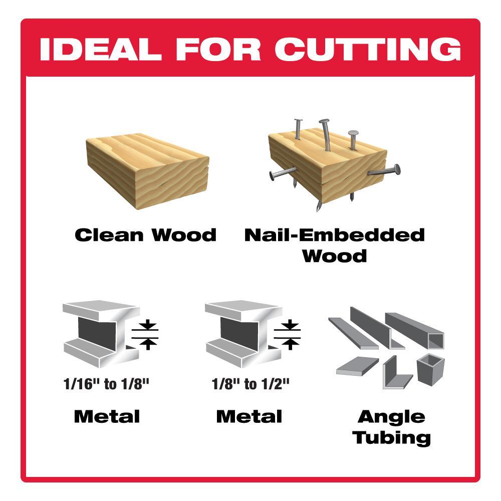Nail-Embedded Wood and Metal Cutting Bi-Metal Reciprocating Saw Blade Set (6-Piece) - Super Arbor