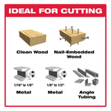 Nail-Embedded Wood and Metal Cutting Bi-Metal Reciprocating Saw Blade Set (6-Piece) - Super Arbor