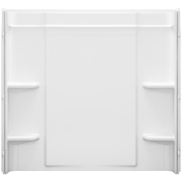 Ensemble Alcove 60 in. x 30 in. x 55 in. Fixed 3-Piece Direct-to-Stud Tub Surround in White - Super Arbor