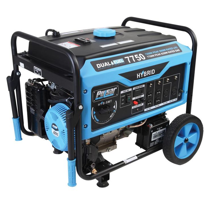 Pulsar 12,000-Watt/9,500-Watt Dual Fuel Gasoline/Propane Powered Electric/Recoil Start Portable Generator 457cc CARB Compliant