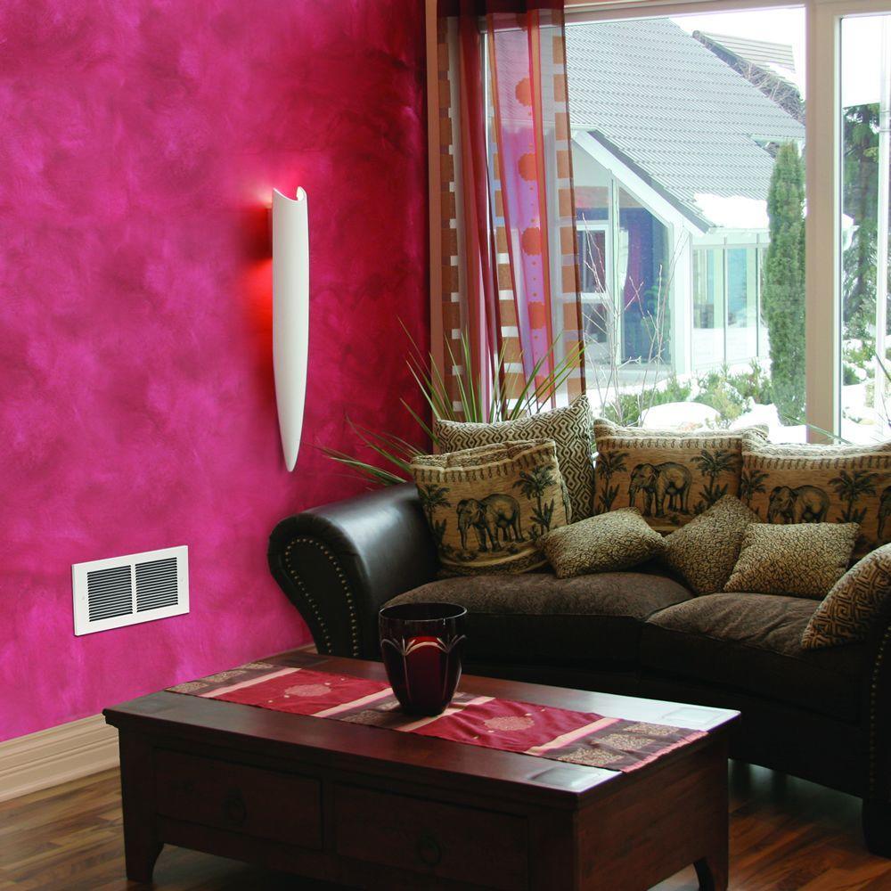 Register Multi-Watt 240-Volt In-Wall Fan-Forced Heater in White - Super Arbor