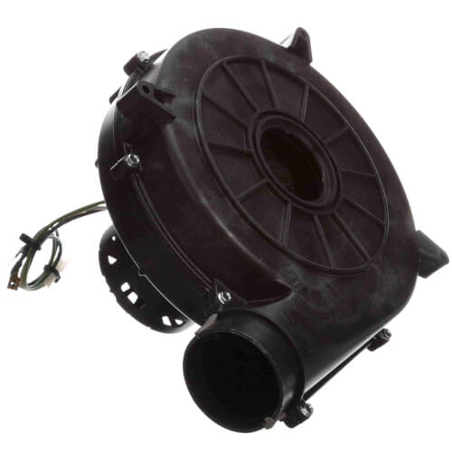 Fasco A195 inducer motor - label view (Type: Shaded Pole; Voltage: 115V)