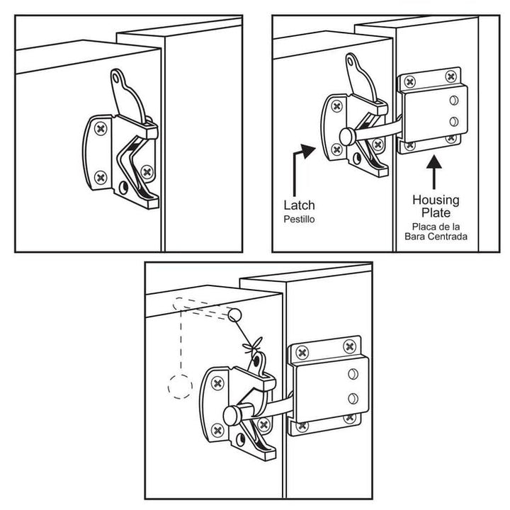 Everbilt Stainless Steel Self-Adjusting Gate Latch