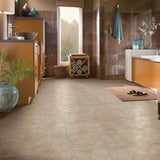 Armstrong Grouted Ceramic II Pumice 12 in. x 12 in. Residential Peel and Stick Vinyl Tile Flooring (45 sq. ft. / case)