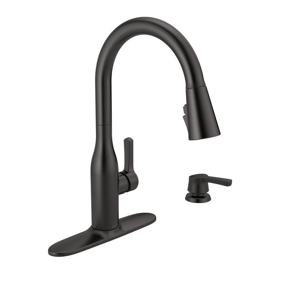 Marca Single-Handle Pull-Down Sprayer Kitchen Faucet with ShieldSpray Technology in Champagne Bronze - Super Arbor