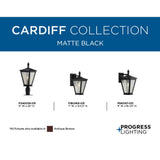 Cardiff Line Voltage 1-Light Black 4x4 Deck Post Light Post Lantern - Super Arbor