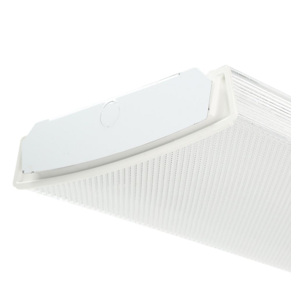 Multi-Volt 2-Light White T5 Fluorescent High Output Wraparound Fixture - Super Arbor