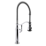 Tournant Single-Handle Pull-Down Sprayer Kitchen Faucet in Vibrant Stainless - Super Arbor