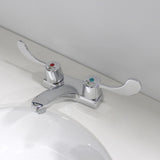 Commander 4 in. Centerset 2-Handle Lavatory Faucet in Polished Chrome - Super Arbor