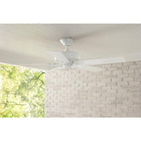 Barrow Island 52 in. Indoor/Outdoor White Ceiling Fan