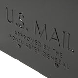 Storehouse Extra Large, Steel, Post Mount Mailbox, Black - Super Arbor