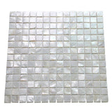Art3d 12 in. x 12 in. Mother of Pearl Shell Mosaic Tile Backsplash in White
