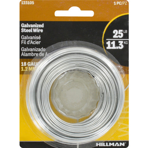 Hillman 110 ft. Galvanized Steel Wire, 18 Gauge