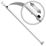 Patio Door Security Bar with Anti-Lift Lock (White) - Super Arbor