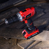 20-Volt Lithium Ion 1/2 in. 2 Speed Hammer Drill Set - Super Arbor