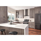 Delta Trinsic Matte Black 1-Handle Deck-Mount Pull-Out Handle Kitchen Faucet
