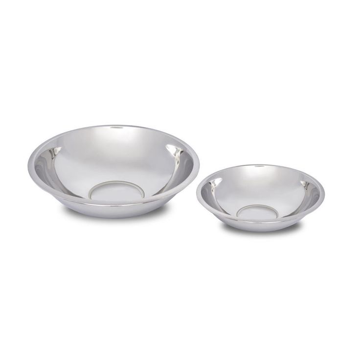 7.6 Qt.,, 4.6 Qt., 2-Piece Stainless Steel Mixing Bowl Set