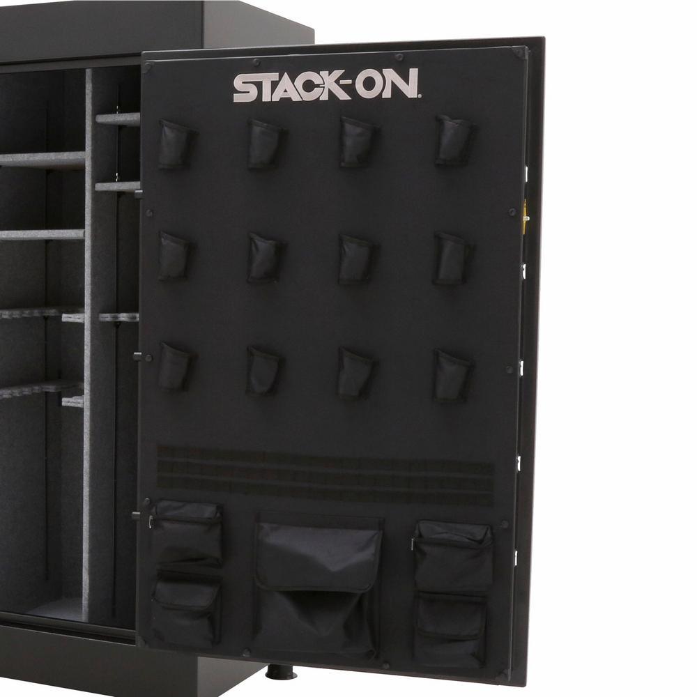 90-Gun Fire Resistant 72 in. Tall Electronic Lock Safe, Matte Black - Super Arbor