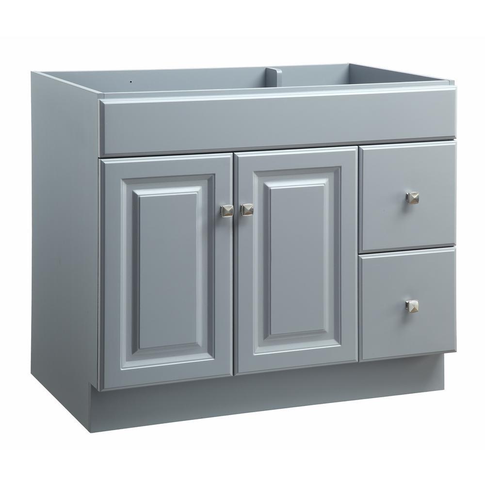 Wyndham 30 in. W x 18 in. D Unassembled Bath Vanity Cabinet Only in White Semi-Gloss