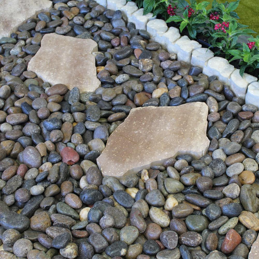 Rain Forest 1 in. to 2 in., 2200 lb. Medium Mixed Grade A Polished Pebbles Super Sack
