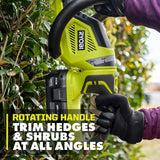 RYOBI ONE+ Lithium+ 22 in. 18-Volt Lithium-Ion Cordless Hedge Trimmer - 1.5 Ah Battery and Charger Included