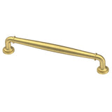 Classic Elegance 3 in. (76mm) Center-to-Center Brushed Brass Drawer Pull - Super Arbor