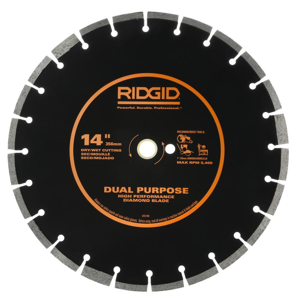 14 in. Dual-Purpose Walk-Behind Saw Diamond Blade - Super Arbor