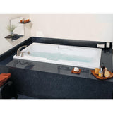 Montrose II 72 in.¬†Acrylic Reversible Drain Rectangular Drop-In Soaking Bathtub in White - Super Arbor