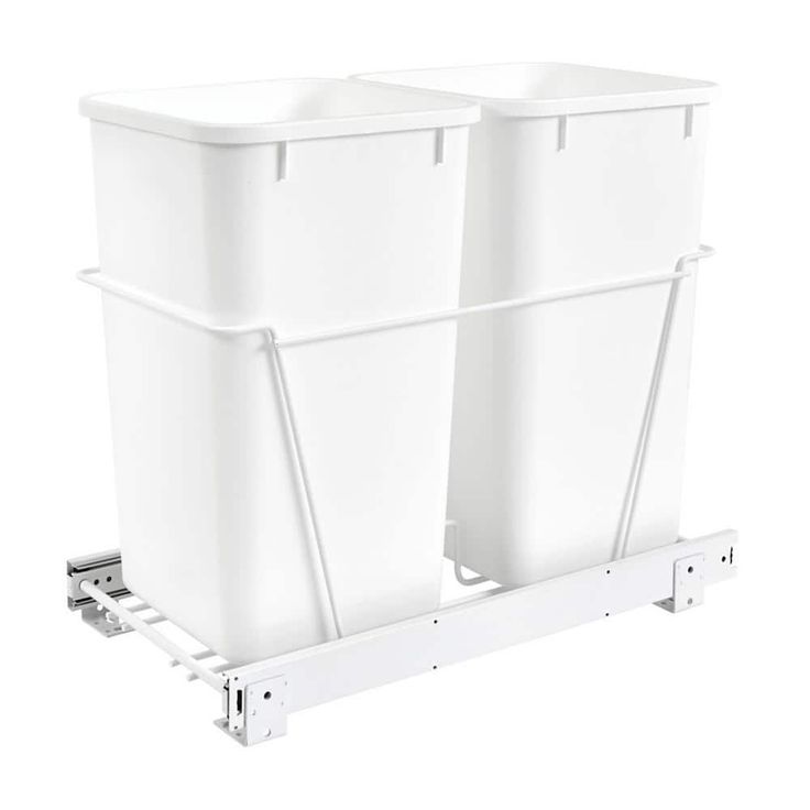 Rev-A-Shelf 27-Quart Plastic Pull Out Trash Can