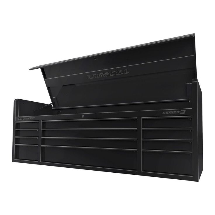U.S. GENERAL 72 in. x 22 in. Triple Bank Top Chest, Series 3, Black
