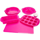 18-Piece Red Assorted Silicone Bakeware Set