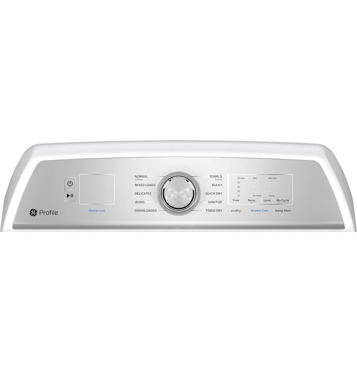 GE 7.4-cu ft Reversible Side-Swing Door Steam Cycle Gas Dryer, Diamond Gray, ENERGY STAR