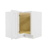 Lancaster Shaker Assembled 36 in. x 34.5 in. x 24 in. Base Lazy Susan Cabinet in White - Super Arbor