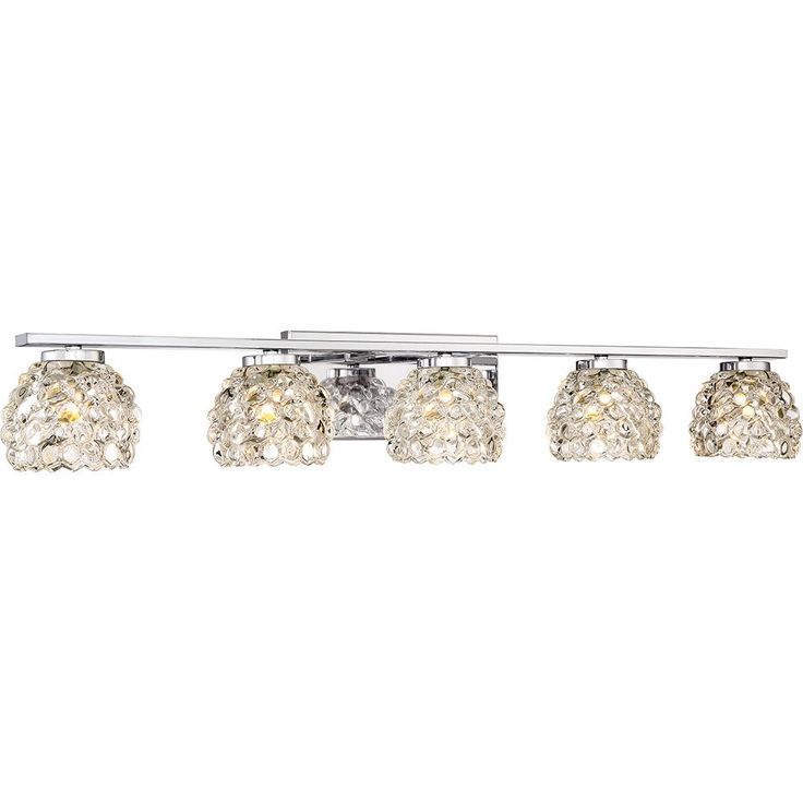 Meridian 5-Light Polished Chrome Vanity Light