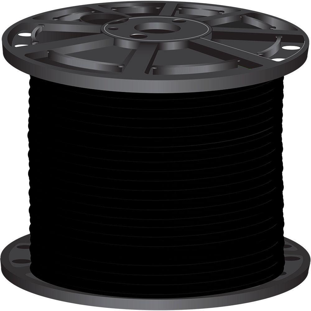 500 ft. 2 Black Stranded CU SIMpull THHN Wire - Super Arbor