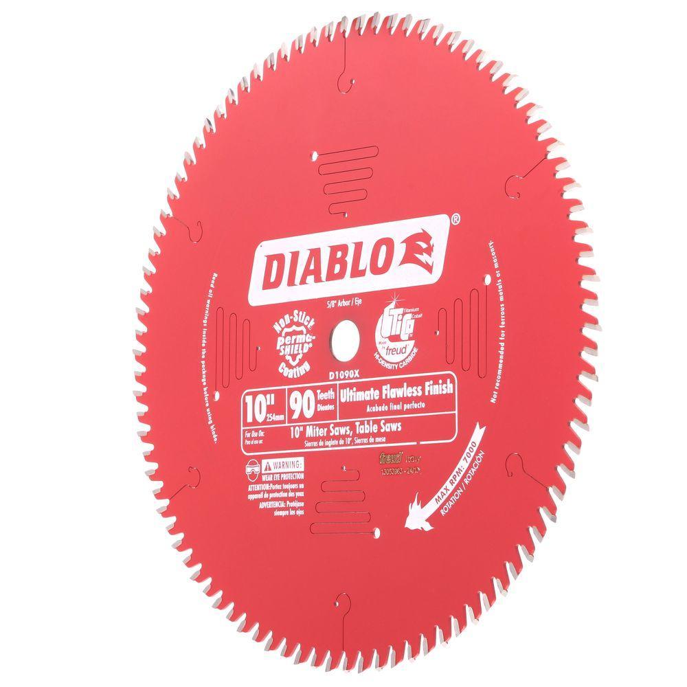 10 in. x 90-Teeth Ultimate Polished Finish Saw Blade - Super Arbor