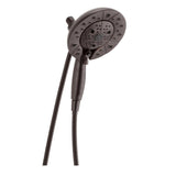 In2ition Two-in-One 5-Spray 6.9 in. Dual Wall Mount Fixed and Handheld H2Okinetic Shower Head in Chrome - Super Arbor