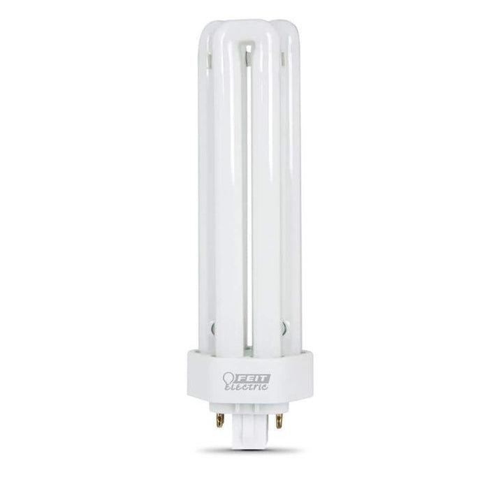 200W Equiv PL CFLNI Triple Tube 4-Pin Plug-in GX24Q-4 Base Compact Fluorescent CFL Light Bulb, Cool White 4100K(50-Pack)