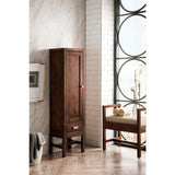 Addison 14.88 in. W x 11.88 in. D x 55.63 in. H Wall Mount Linen Cabinet in Mid-Century Acacia - Super Arbor