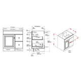 Wyndham 30 in. W x 18 in. D Unassembled Bath Vanity Cabinet Only in White Semi-Gloss