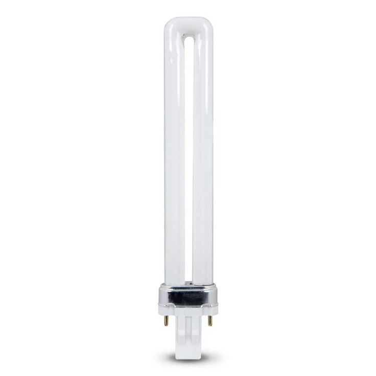 13-Watt Equivalent PL CFLNI Twin Tube 2-Pin GX23 Base Compact Fluorescent CFL Light Bulb, Cool White 4100K (1-Bulb)